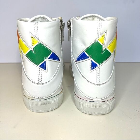 New Zadig &‎ Voltaire Womens High Flash Pride Lightning Bolt Sneakers $498 - Picture 8 of 15